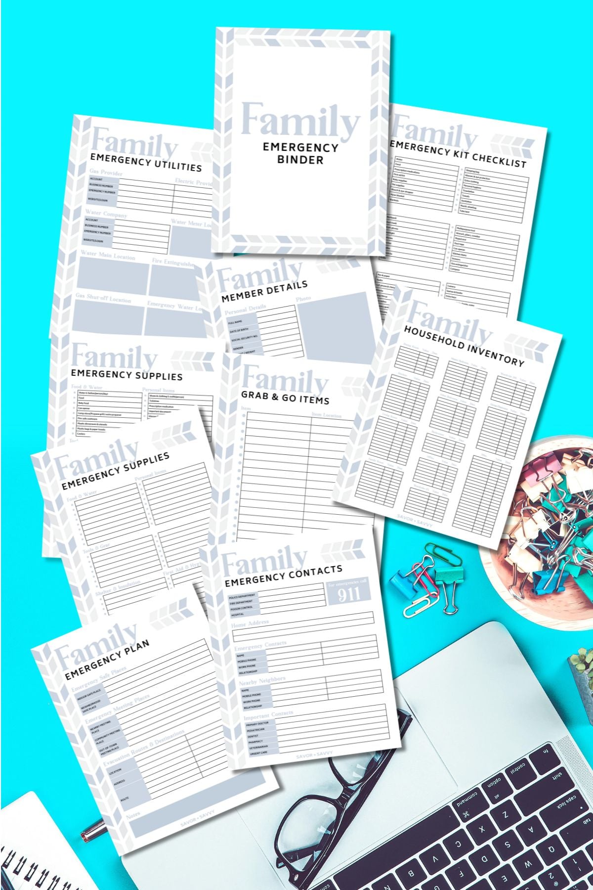 family emergency binder | free printables for a crisis - savor + savvy